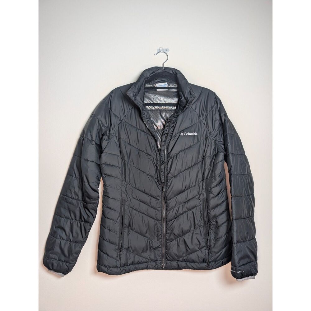 Columbia Omni-Heat Interchange Black Insulated Puffer Jacket Women's M Hiking - Picture 2 of 15
